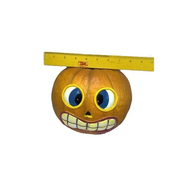 Vintage Gemmy Halloween Foam Pumpkin Mold Light Up Jack-O’-Lantern Face Decorati - Picture 7 of 7